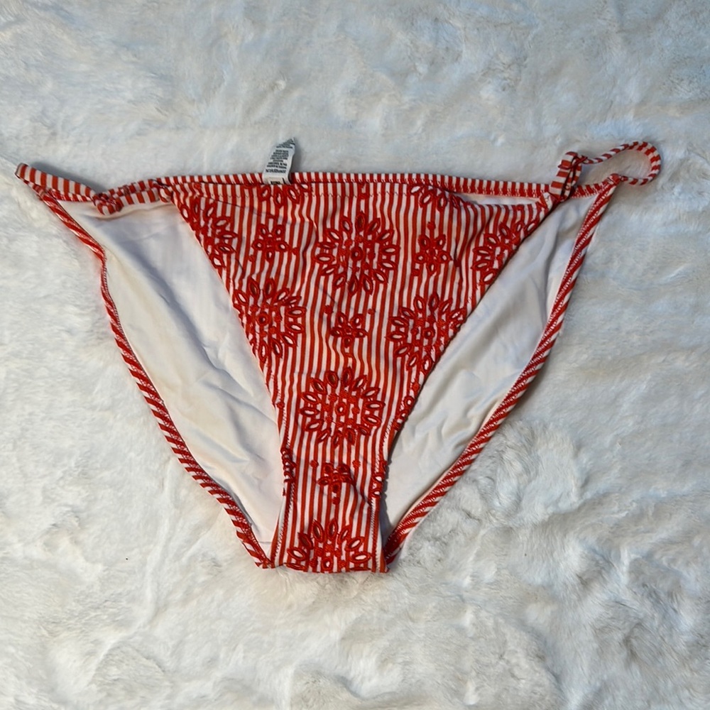 4/$20 🙈 Aerie Red and White Striped Bikini Bottom